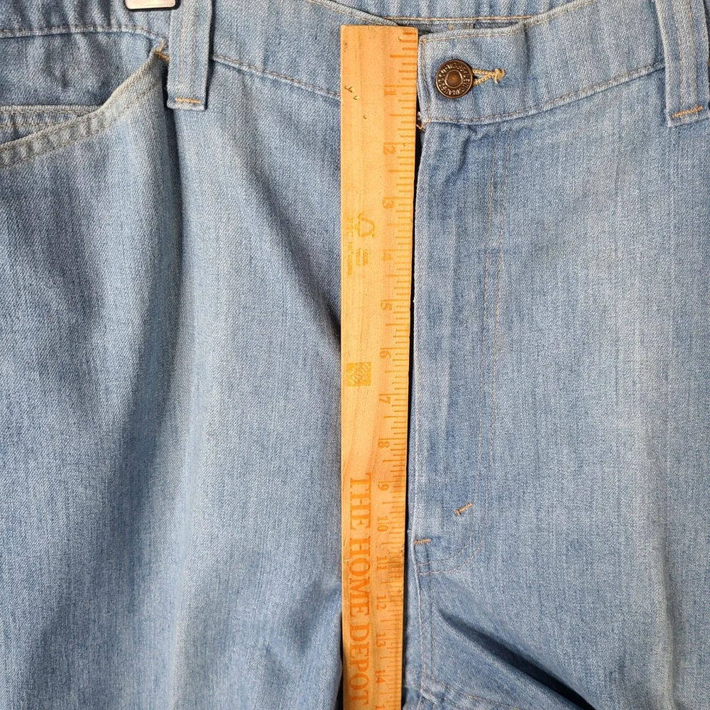 Vintage 70s Levis Jeans Mens‎ 42x32 Blue Light Wash Denim Embroidered 564